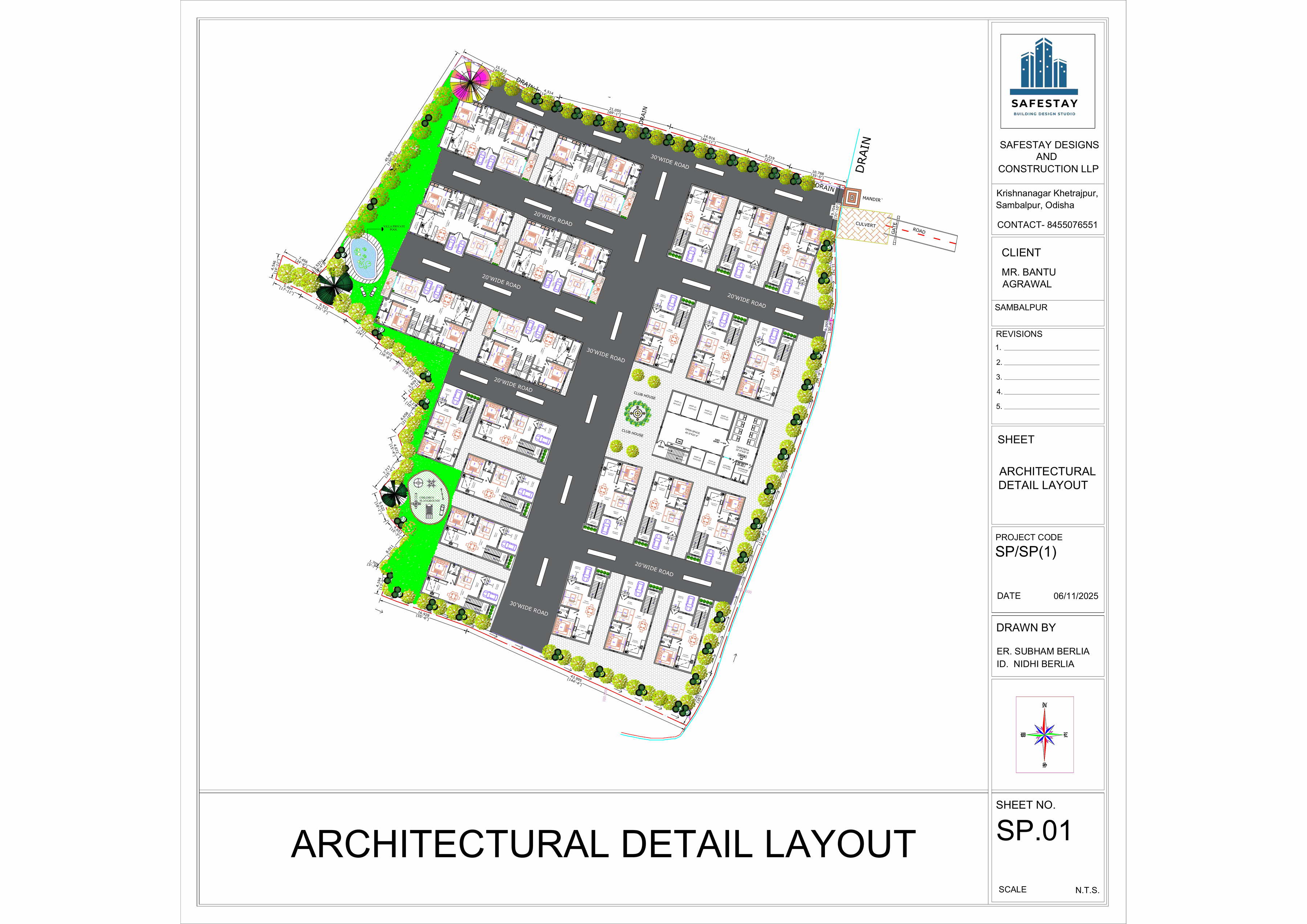 Sambalpur Residential Society Masterplan